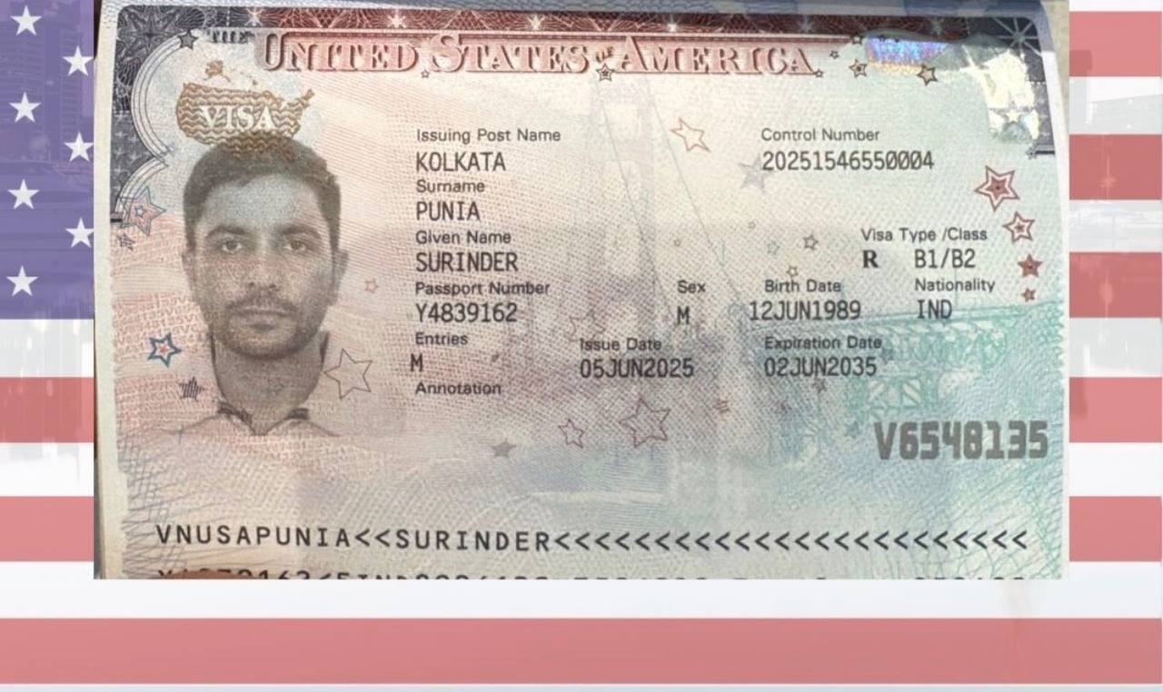 Approved visa document — B1/B2 Visa → USA